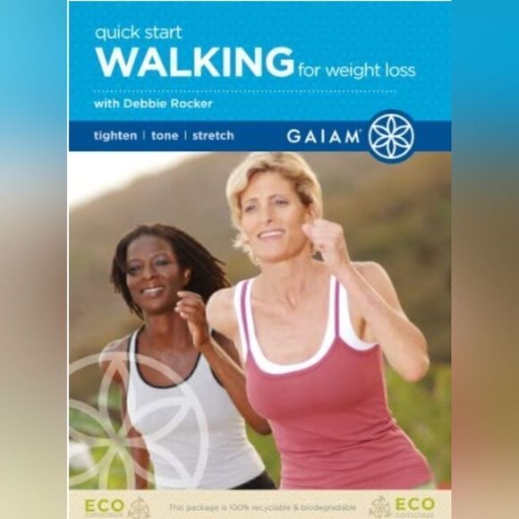 Brand New Gaiam Quick Start Walking For Weight Loss DVD With Debbie Rocker - Picture 1 of 7